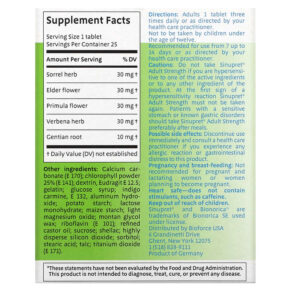 Bionorica Sinupret Sinus + Immune Support Adult Strength 25 Tablets 897618000245
