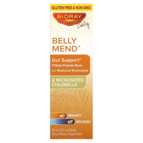 Bioray Inc. Belly Mend Gut Support Alcohol Free 2 fl oz (60 ml) 646858160055