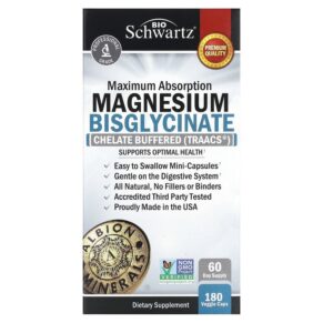 BioSchwartz Maximum Absorption Magnesium Bisglycinate 180 viên 810056430580