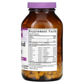 Bluebonnet Nutrition Amino Acid 750 mg 180 Vegetable Capsules 743715000148