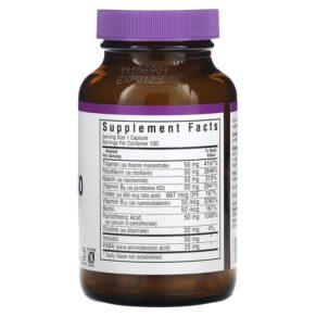 Bluebonnet Nutrition B-Complex 50 100 Vegetable Capsules 3 Bluebonnet Nutrition B-Complex 50 100 Vegetable Capsules 743715004122