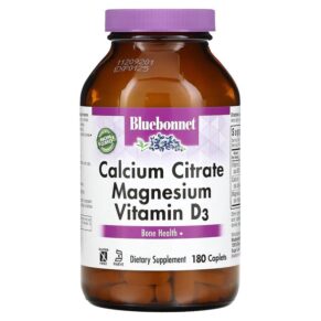 Bluebonnet Nutrition Calcium Citrate Magnesium Vitamin D3 180 viên 743715007178