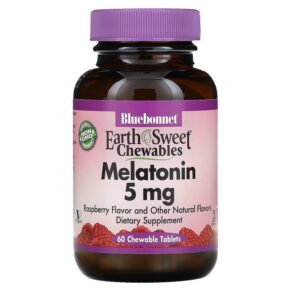 Bluebonnet Nutrition Earth Sweet Melatonin Raspberry 5 mg 60 viên 743715009967