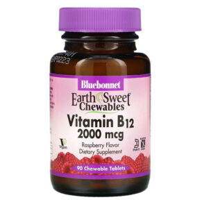Bluebonnet Nutrition EarthSweet Vitamin B12 Raspberry 2.000 mcg 90 viên 743715004368