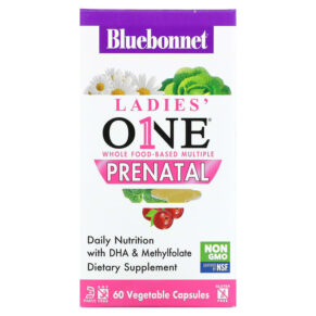 Bluebonnet Nutrition Ladies One Whole Food- Based Multiple Prenatal 60 viên 743715001718