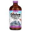 Bluebonnet Nutrition Liquid Calcium Magnesium Citrate & Vitamin D3 Blueberry 16 fl oz (473 ml) 743715006867
