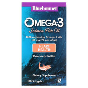 Bluebonnet Nutrition Omega-3 Salmon Fish Oil 1.000 mg 180 viên 743715009530