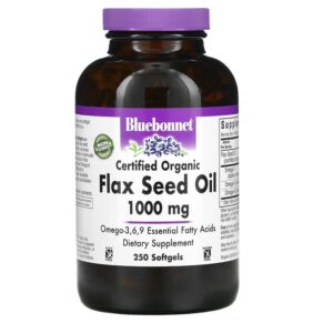 Bluebonnet Nutrition Organic Flax Seed Oil 1.000 mg 250 viên 743715009233