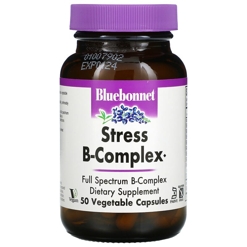 Bluebonnet Nutrition Stress B-Complex 50 Vegetable Capsules 1 Bluebonnet Nutrition Stress B-Complex 50 viên 743715004221