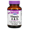 Bluebonnet Nutrition Vitamin A & D3 100 viên 743715003033