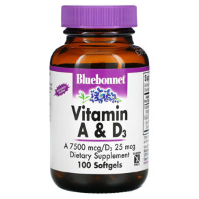 Bluebonnet Nutrition Vitamin A & D3 100 viên 743715003033