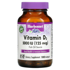 Bluebonnet Nutrition Vitamin D3 125 mcg (5.000 IU) 100 viên 743715003217