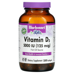 Bluebonnet Nutrition Vitamin D3 125 mcg (5000 IU) 250 viên 743715003231