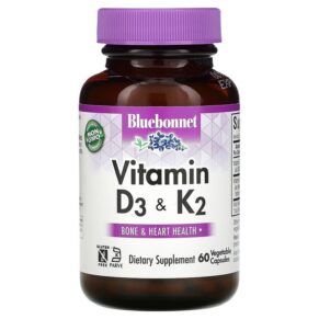 Bluebonnet Nutrition Vitamin D3 & K2 60 viên 743715006546
