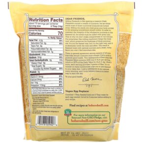 Bob's Red Mill Organic Golden Flaxseed Meal 32 oz (907 g) 039978059406