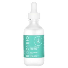 BodyBio 9 Liquid Mineral Iodine 2 fl oz (60 ml) 743474220191