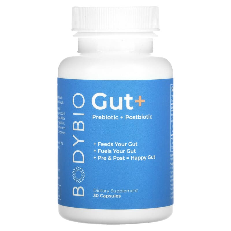 BodyBio Gut+ Prebiotic + Postbiotic 30 viên 743474705391