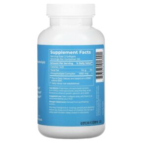 BodyBio PC Liposomal Phospholipid Complex 100 Non-GMO Softgels 743474916001