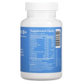 BodyBio Vitamin B+ 90 Non-GMO Capsules 743474898109