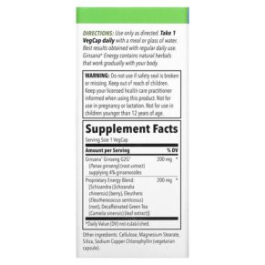 BodyGold Ginsana Energy Caffeine Free 30 VegCaps 793190710964