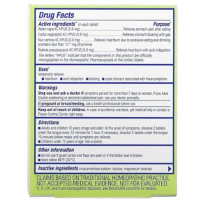 Boiron Acidil Acid Indigestion Unflavored 60 Meltaway Tablets 306962608606
