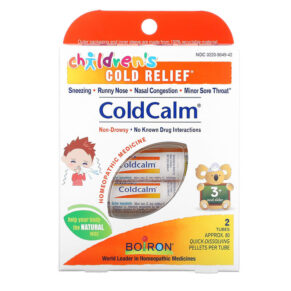 Boiron Coldcalm Children's Cold Relief 3+ & Older 2 Tubes Approx. 80 Quick Dissolving mỗi viên 306969049426