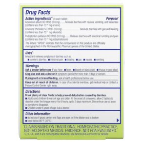 Boiron Diaralia Diarrhea Relief Unflavored 60 Meltaway Tablets 306969095041