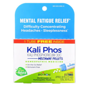 Boiron Kali Phosphoricum Meltaway Pellets 30C 3 Tubes Approx. 80 mỗi viên 306969278437