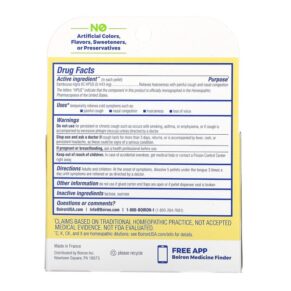Boiron Sambucus Cough & Cold Relief Meltaway Pellets 6C 3 Tubes Approx. 80 Pellets Each 306969453643