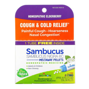 Boiron Sambucus Cough & Cold Relief Meltaway Pellets 6C 3 Tubes Approx. 80 mỗi viên 306969453643