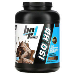 BPI Sports ISO HD 100% Pure Isolate Protein Chocolate Brownie 4.9 lbs (2.208 g) 810516031203