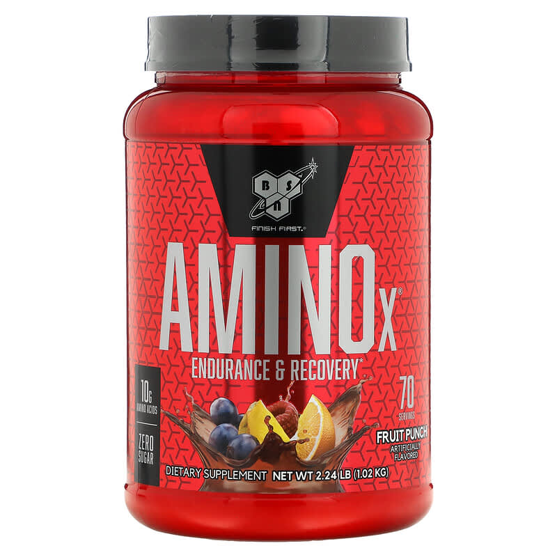 BSN AminoX Endurance & Recovery Fruit Punch 2.24 lb (1.02 kg) 1 BSN AminoX Endurance & Recovery Fruit Punch 2.24 lb (1.02 kg) 834266063307