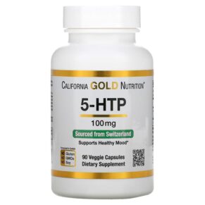 California Gold Nutrition 5-HTP Mood Support Griffonia Simplicifolia Extract from Switzerland 100 mg 90 viên 898220011735
