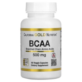 California Gold Nutrition BCAA AjiPure Branched Chain Amino Acids 500 mg 60 viên 898220011278