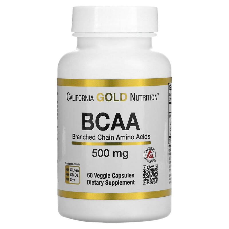 California Gold Nutrition BCAA AjiPure Branched Chain Amino Acids 500 mg 60 Veggie Caps 1 California Gold Nutrition BCAA AjiPure Branched Chain Amino Acids 500 mg 60 viên 898220011278