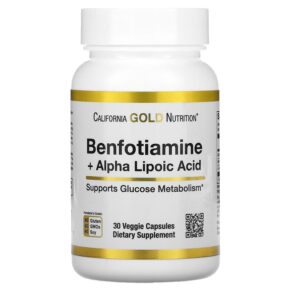 California Gold Nutrition Benfotiamine + Alpha Lipoic Acid 30 viên 898220020201