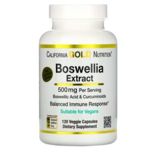 California Gold Nutrition Boswellia Extract Plus Turmeric Extract 250 mg 120 viên 898220013517
