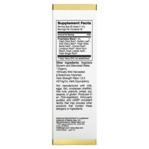 California Gold Nutrition Bronchial Ease 1 fl oz (30 ml) 3 California Gold Nutrition Bronchial Ease 1 fl oz (30 ml) 898220021130