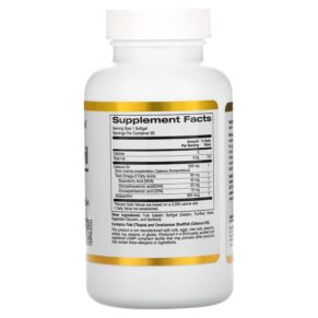 California Gold Nutrition Calanus Oil 500 mg 90 Fish Gelatin Softgels 898220019977