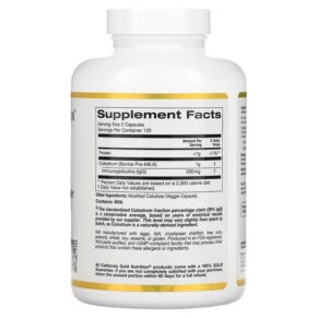 California Gold Nutrition Colostrum 240 Veggie Capsules 898220009138