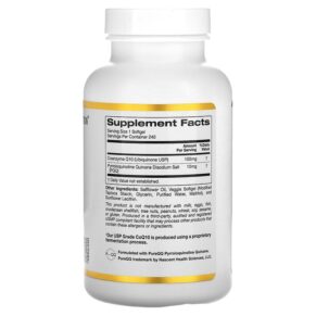 California Gold Nutrition CoQ10 with PQQ 100 mg 240 Veggie Softgels 3 California Gold Nutrition CoQ10 with PQQ 100 mg 240 Veggie Softgels 898220013371