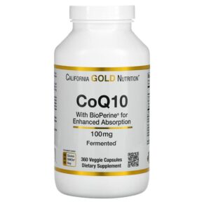 California Gold Nutrition CoQ10 USP + Bioperine 100 mg 360 viên 898220014293