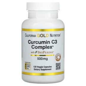 California Gold Nutrition Curcumin C3 Complex + BioPerine 500 mg 120 viên 898220009404
