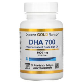 California Gold Nutrition DHA 700 Fish Oil Pharmaceutical Grade 1.000 mg 30 Fish Gelatin viên 898220012527