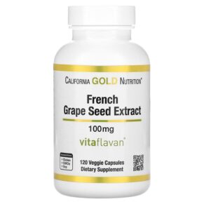 California Gold Nutrition French Grape Seed Extract Vitaflavan 100 mg 120 viên 898220011940