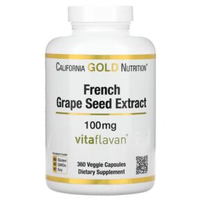 California Gold Nutrition French Grape Seed Extract VitaFlavan 100 mg 360 viên 898220017379