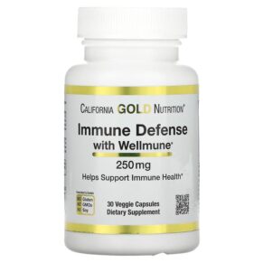 California Gold Nutrition Immune Defense + Wellmune Beta-Glucan 250 mg 30 viên 898220017935