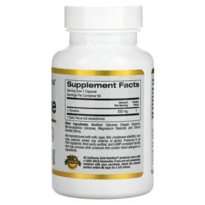 California Gold Nutrition L-Tyrosine AjiPure 500 mg 60 Veggie Capsules 3 California Gold Nutrition L-Tyrosine AjiPure 500 mg 60 Veggie Capsules 898220011353