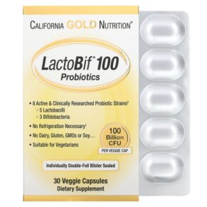 California Gold Nutrition LactoBif 100 Probiotics 100 Billion CFU 30 viên 898220010530
