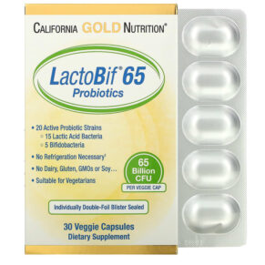 California Gold Nutrition LactoBif 65 Probiotics 65 Billion CFU 30 viên 898220019045